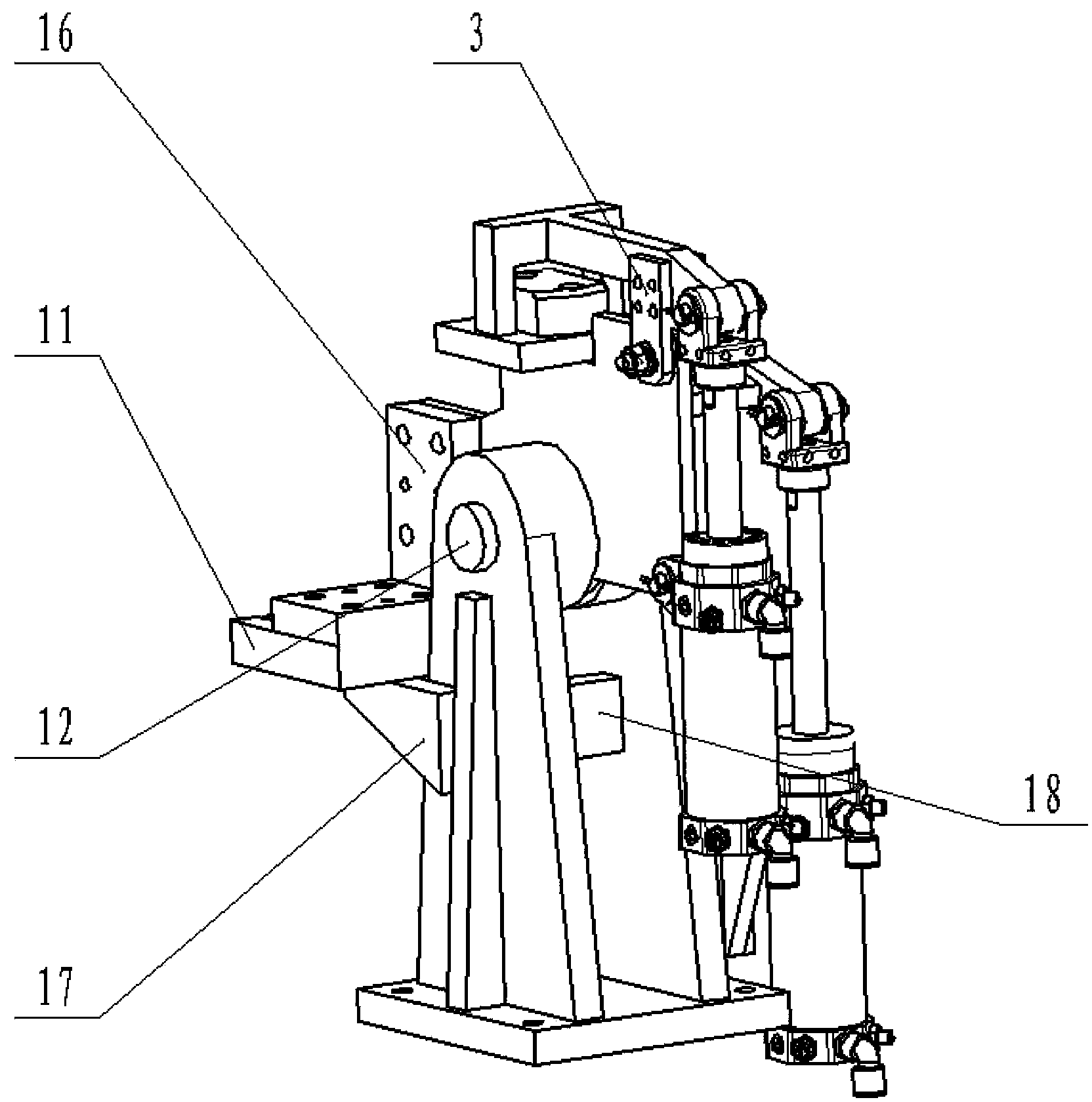 Welding tool for rear installation supporting base of truck body
