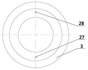 Wax mold integrated forming mold for large cylindrical shell with multiple bosses on inner wall