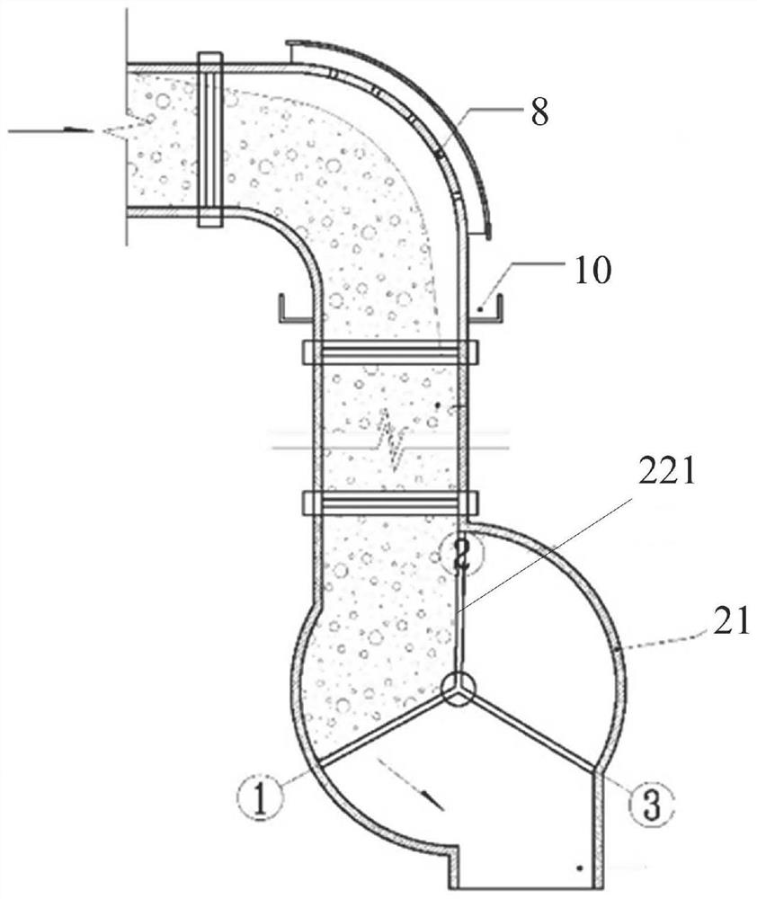 Impeller type concrete flow metering device