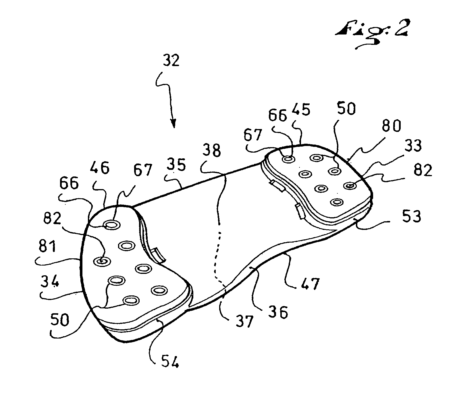 Device for receiving a foot or a boot on a sports apparatus