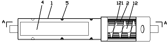 Extrusion mechanism for kitchen garbage