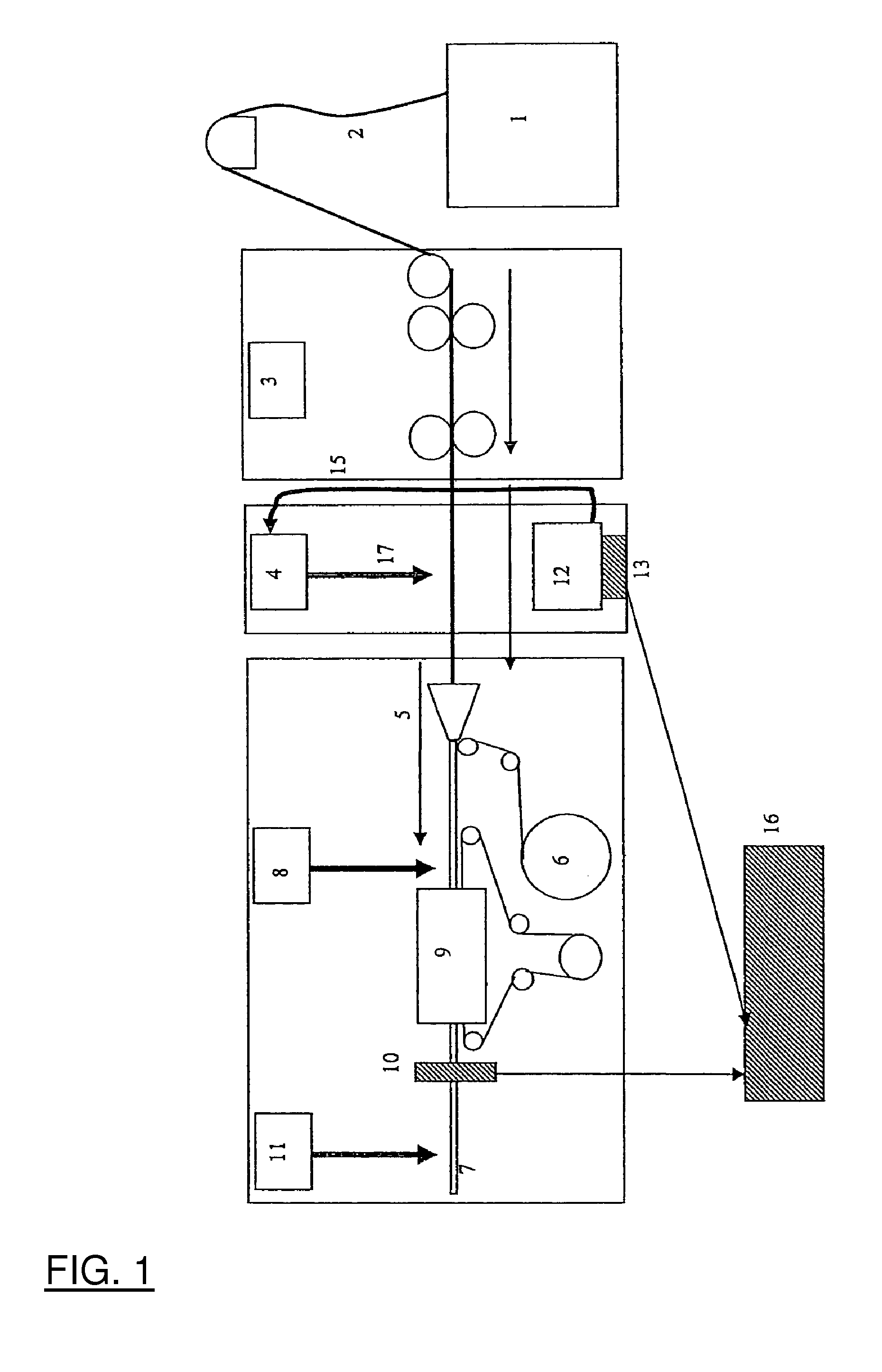 Method for online measurement of a plasticizer in an endless filter rod and a device for producing an endless filter rod of the tobacco processing industry