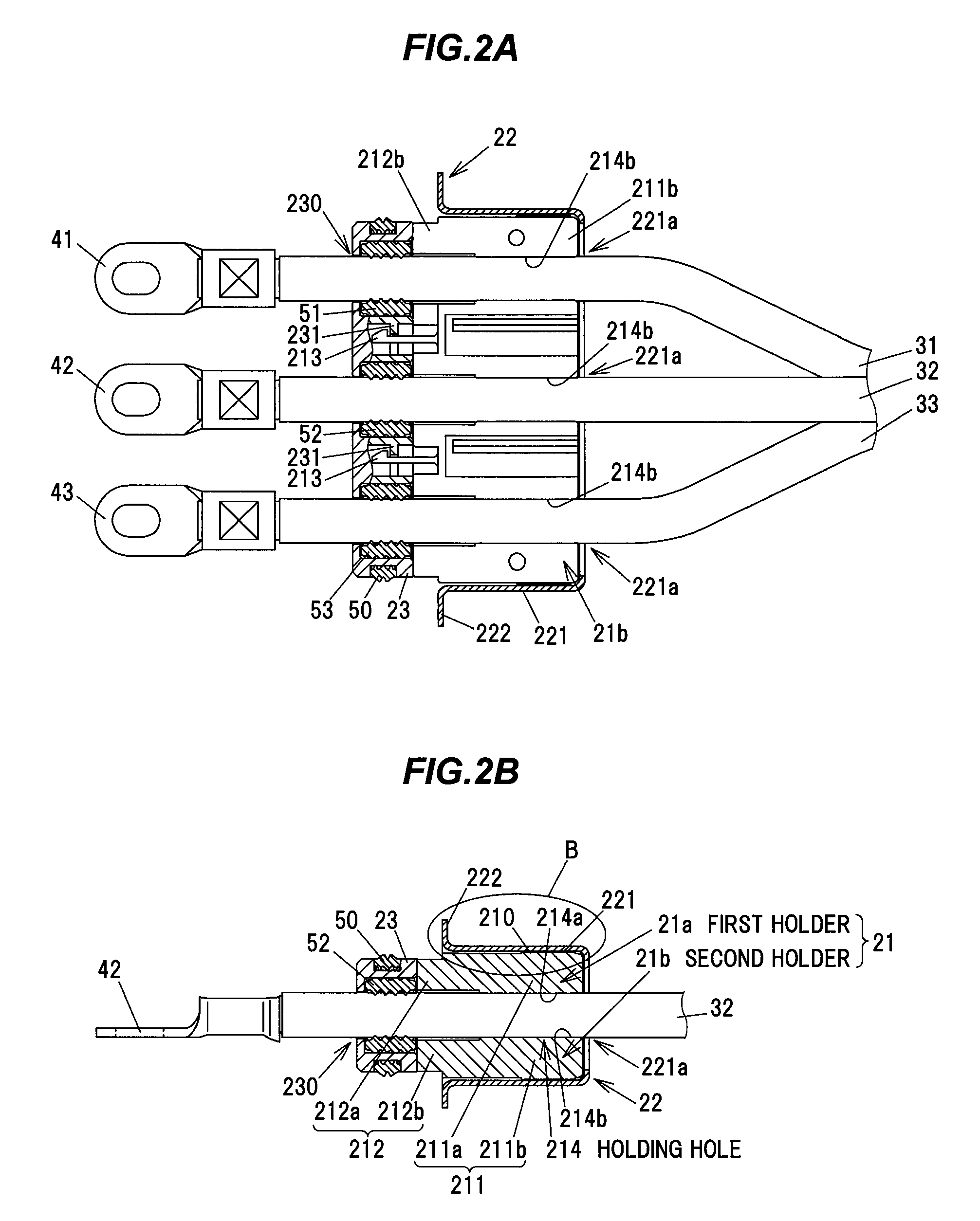 Electric wire holding device and wire harness