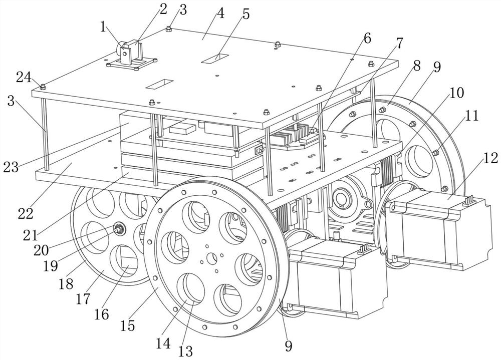 Metal Wall Adaptive Climbing Robot