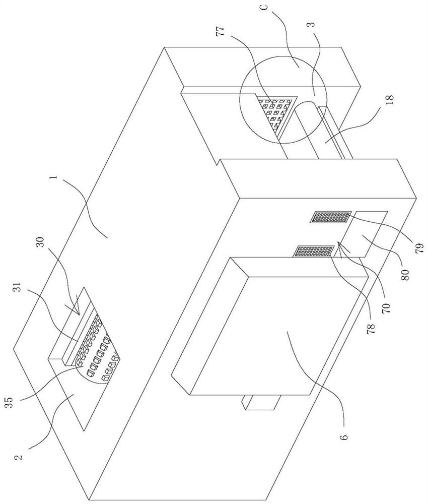 A construction waste metal separation device