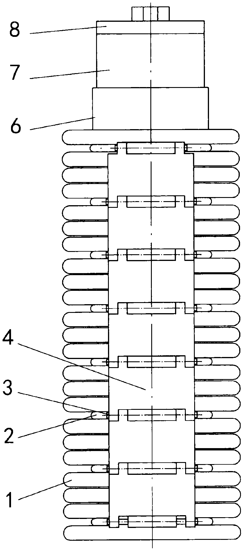 Chain plate type flexible finger