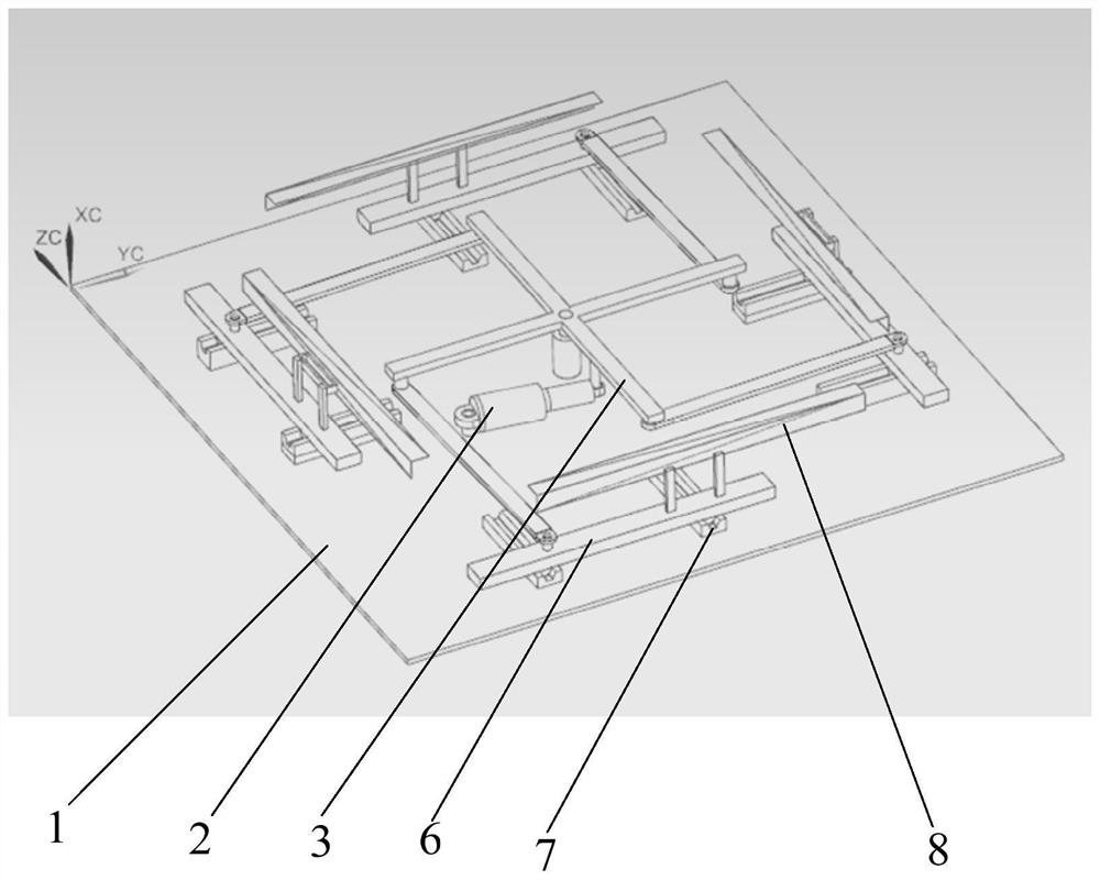 A rotor-type vehicle-mounted UAV locking device