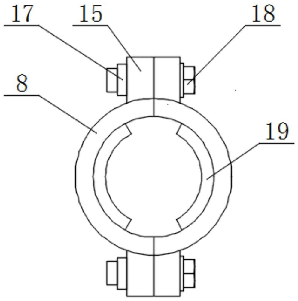 Large-swing-angle stepless self-moving type simple hydraulic roof bolter used in cooperation with open-type TBM