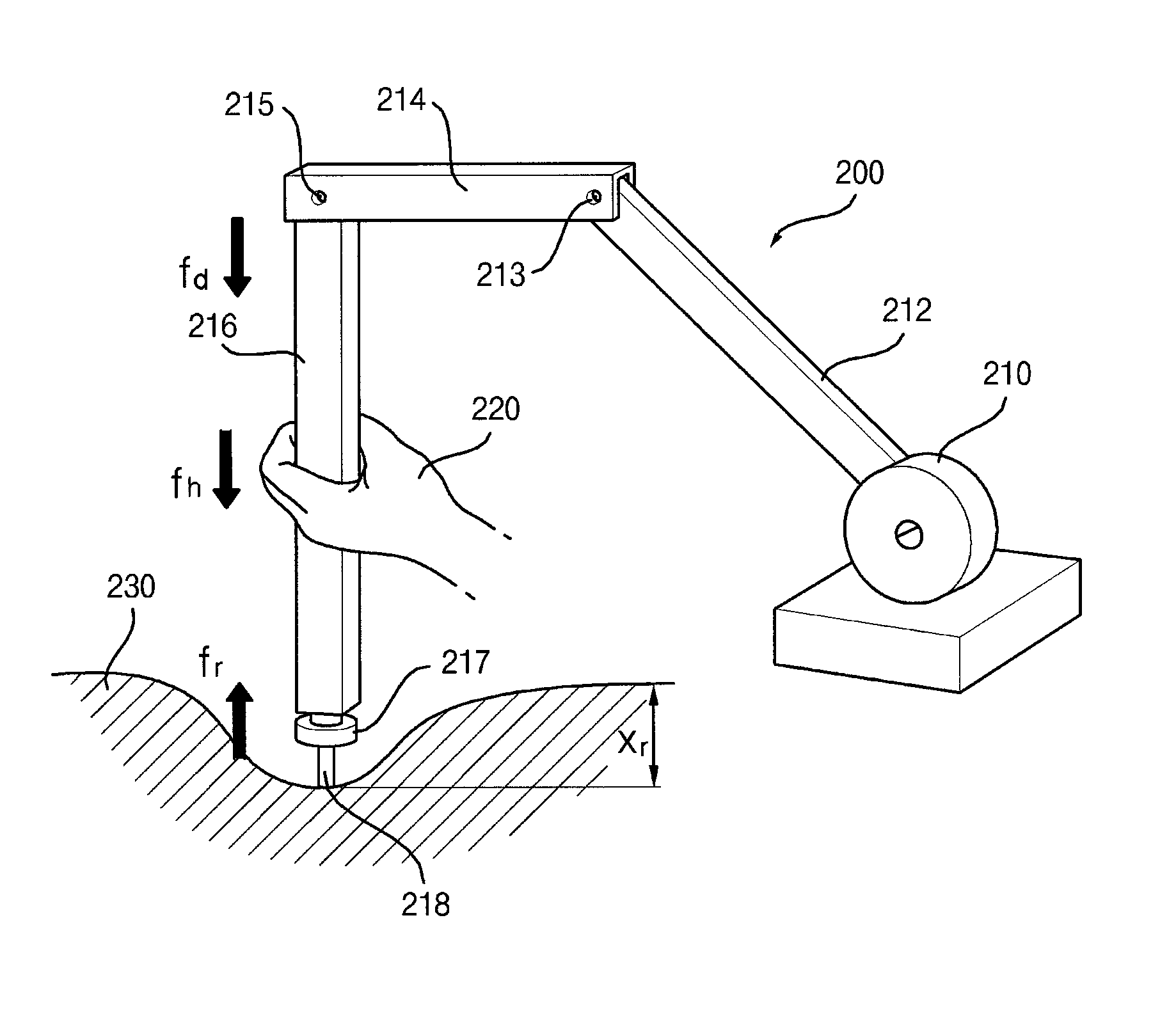 Apparatus and method for providing haptic augmented reality
