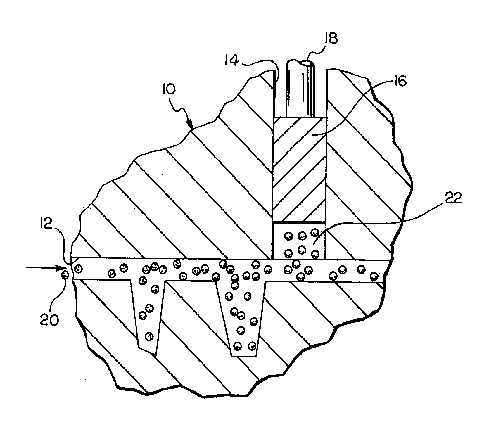 Method and apparatus for controlling dispersion of molten metal in a mold cavity