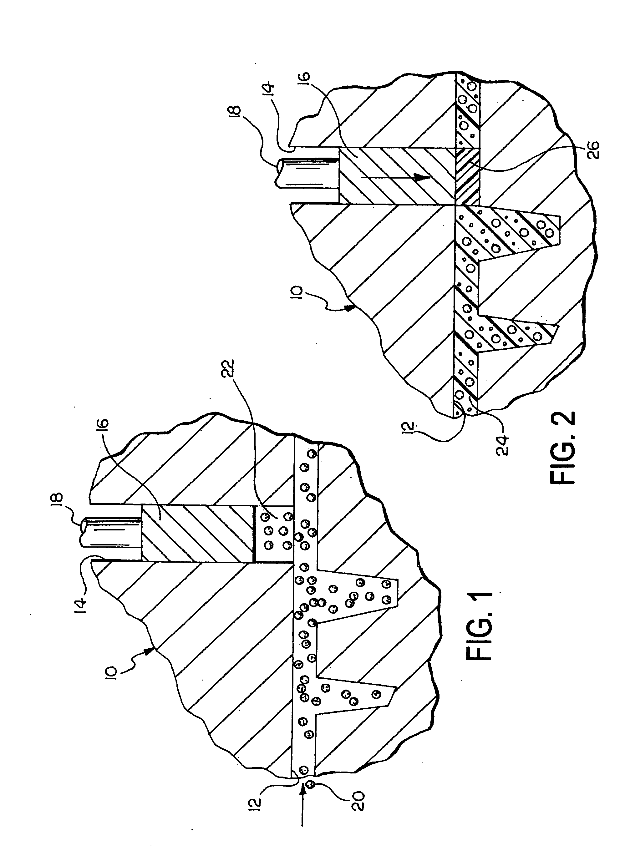 Method and apparatus for controlling dispersion of molten metal in a mold cavity