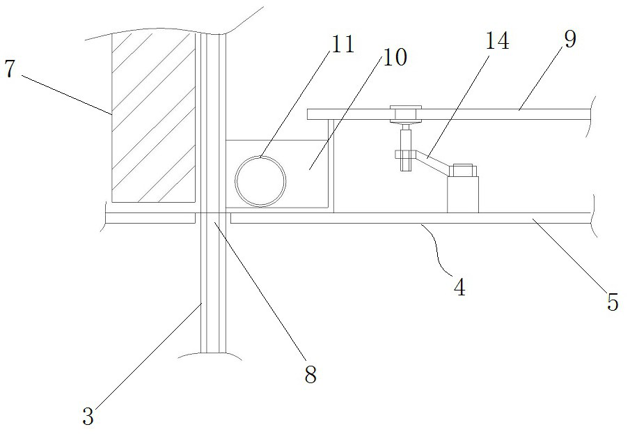 Installation structure and installation method for steel structure canopy to penetrate through hidden frame glass curtain wall