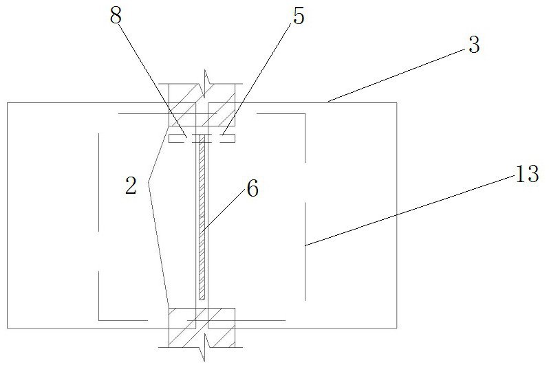 Installation structure and installation method for steel structure canopy to penetrate through hidden frame glass curtain wall