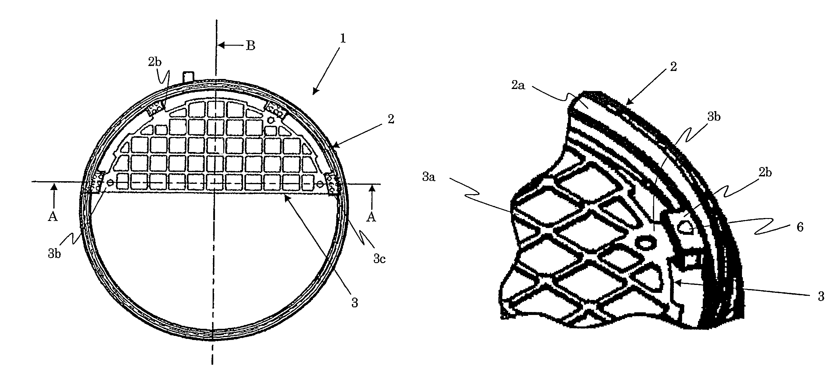 Air intake noise reducing device, internal combustion engine fitted with the same and structure for fitting the same to the internal combustion engine