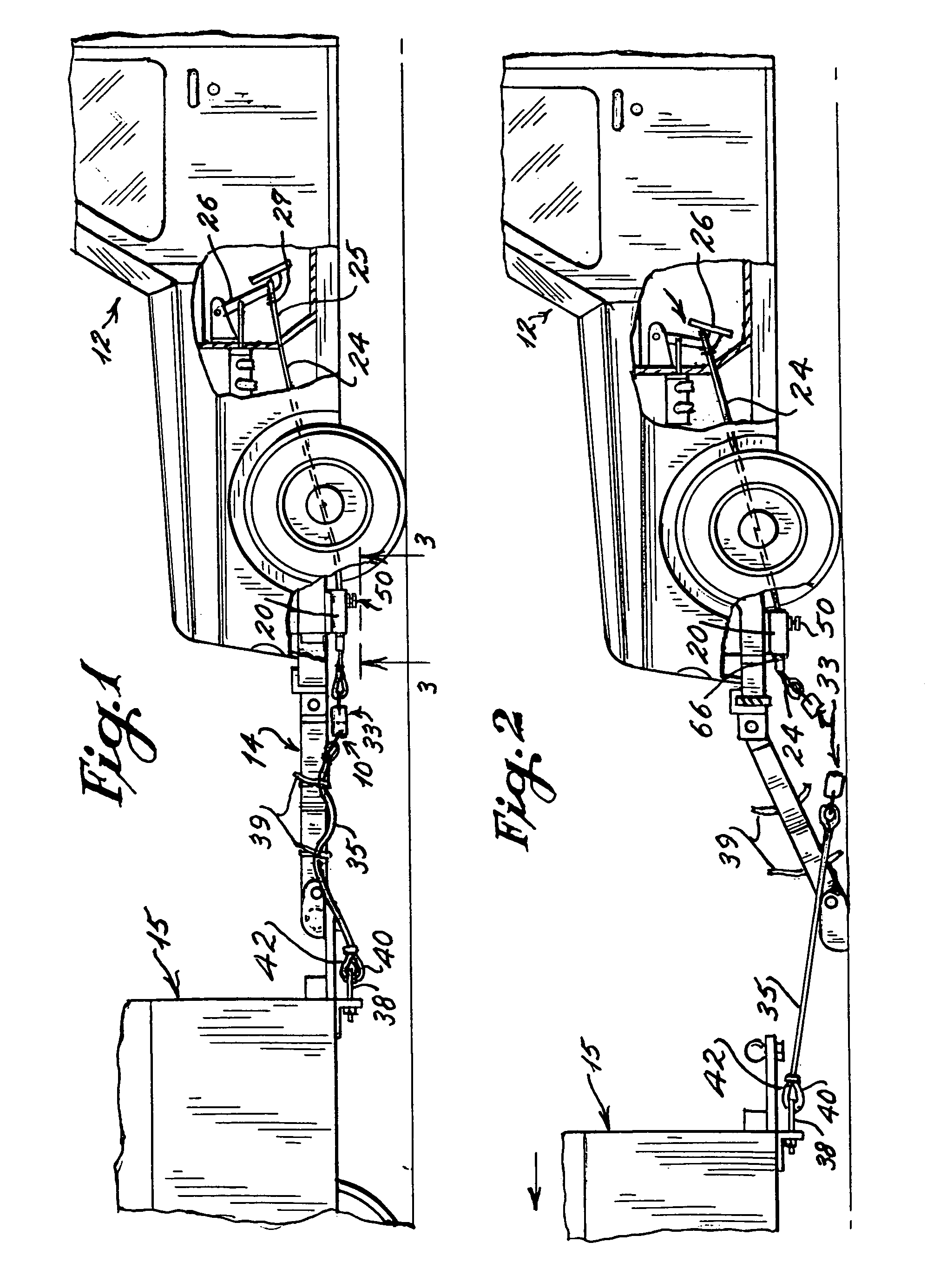 Premature activation stop for towed vehicle cable braking systems