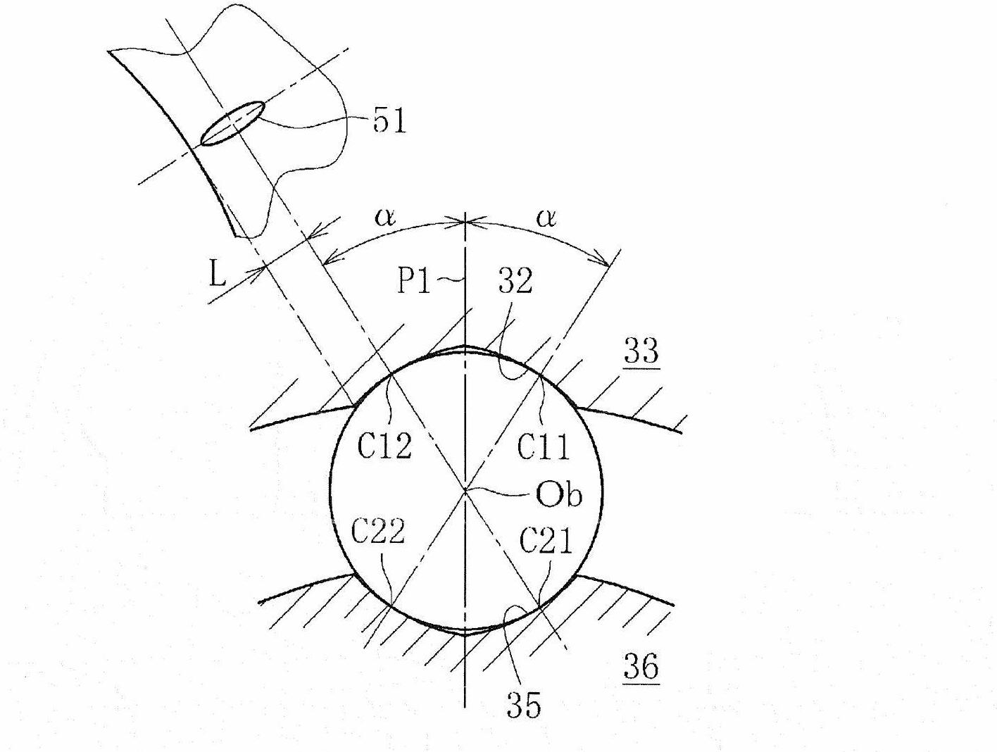 Stationary constant-velocity universal joint