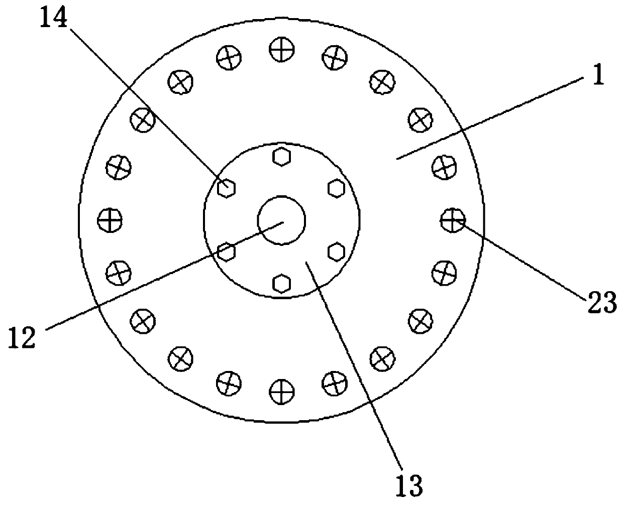 Built-in multi-piece type wet brake