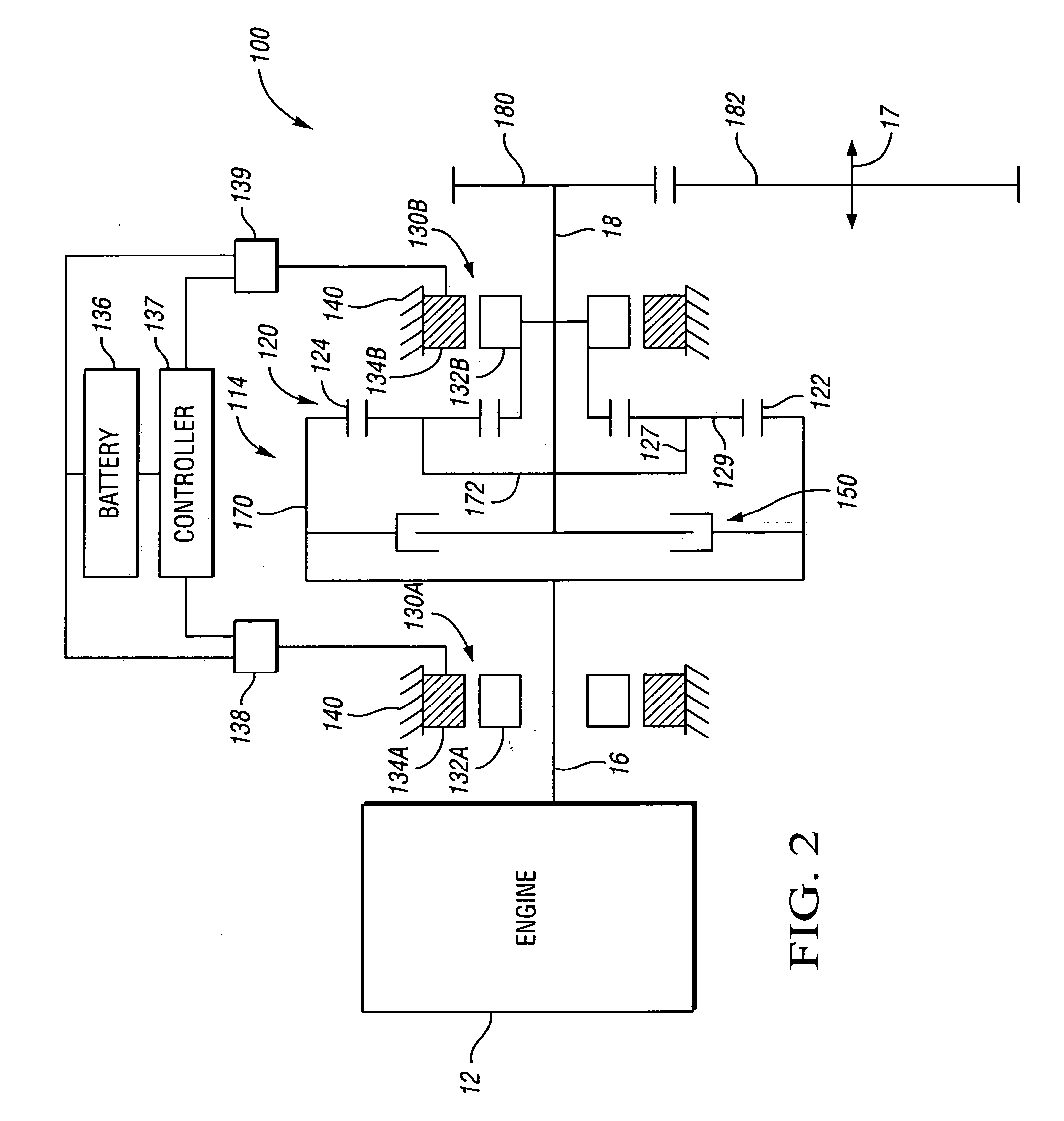 Single range electrically variable transmission with lockup clutch and method of operation