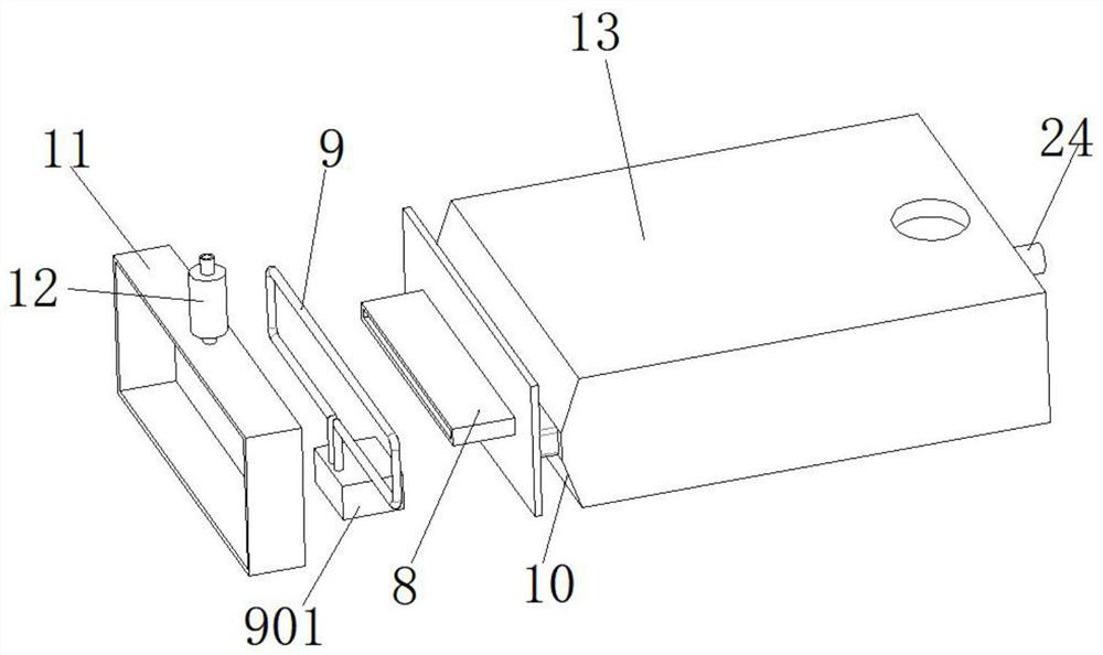 Casting extrusion device for battery diaphragm production