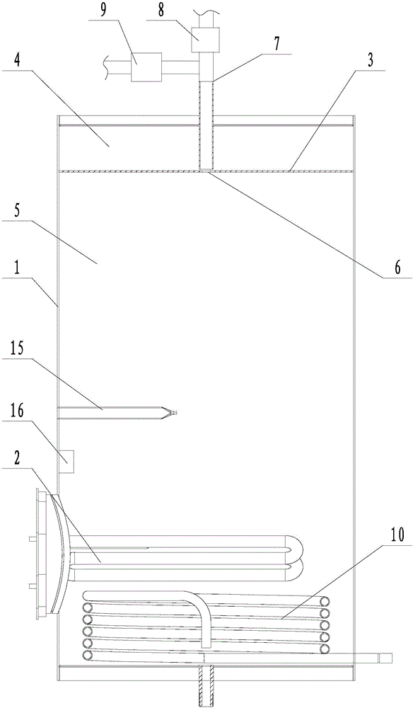 Hot water liner structure of water dispenser