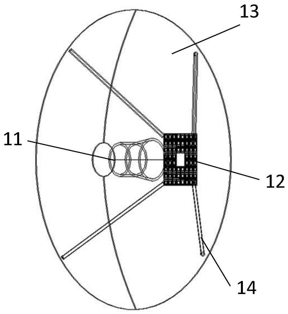 A cassegrain antenna
