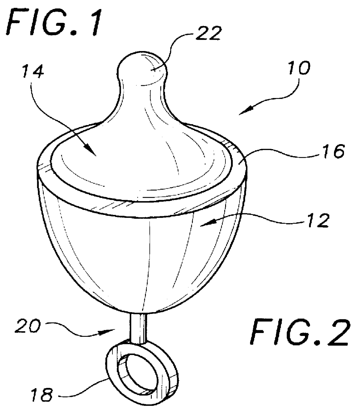 Pacifier with retractable nipple