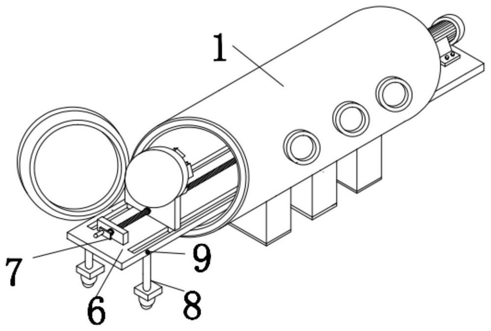 A wood batch deep carbonization device