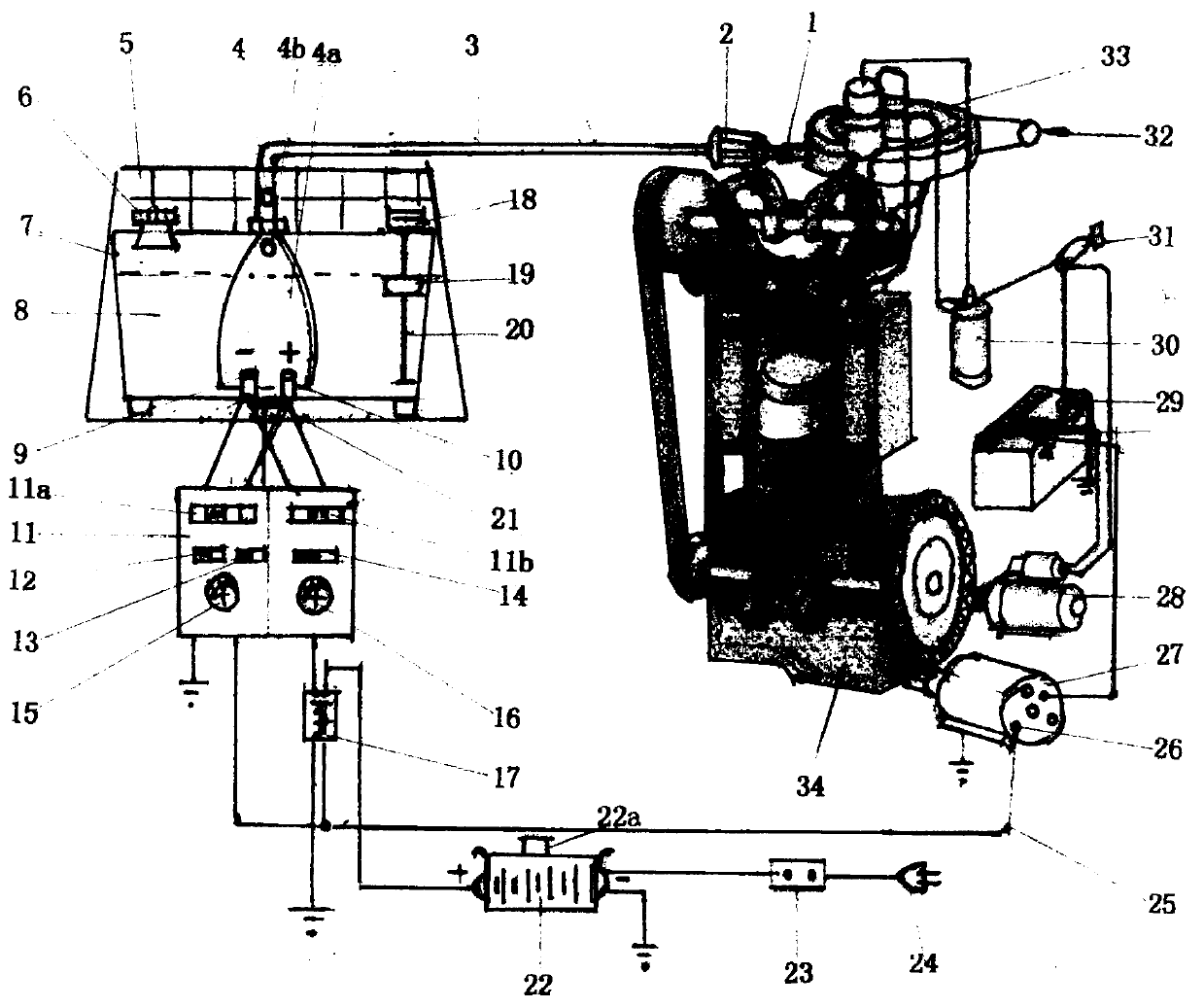 Hydrogen-oxygen-assisted independent combustion device of internal combustion engine