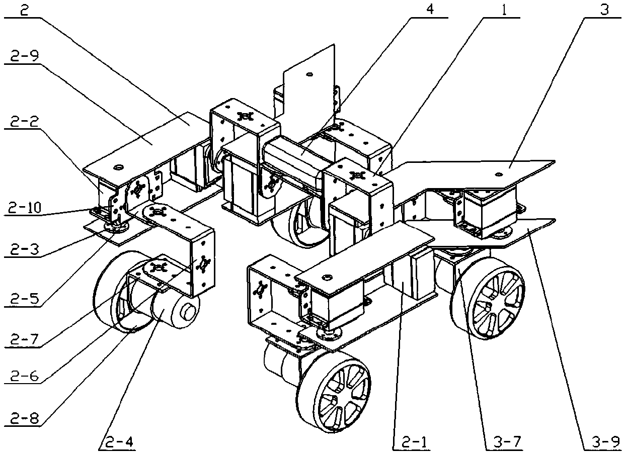 Coaxial type all-terrain wheel-legged mobile robot