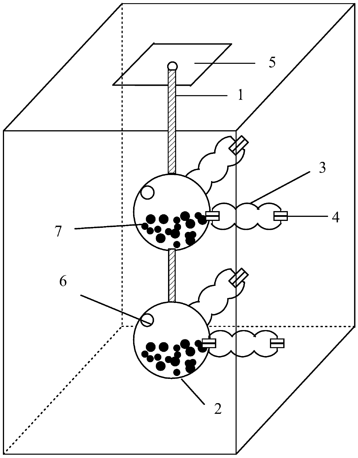 A mass-tuned vibration-damping multi-pendulum with air springs and damping particles