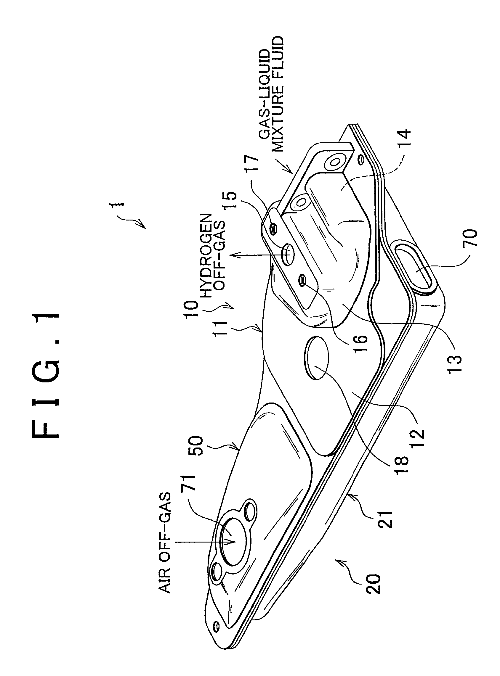 Integrated apparatus of gas-liquid separator and diluter