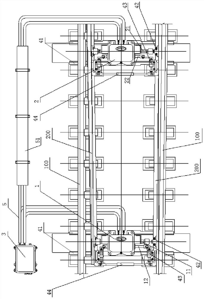 Sleeper type internal locking electro-hydraulic conversion equipment