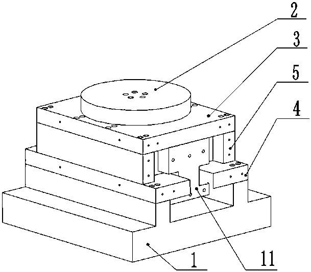 A high-precision two-dimensional hydrostatic motion system combined with a linear axis and a rotary axis