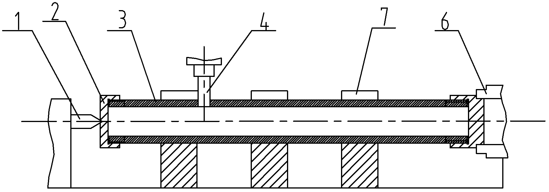 Machining method of porous thin-wall protective tube with large length-diameter ratio