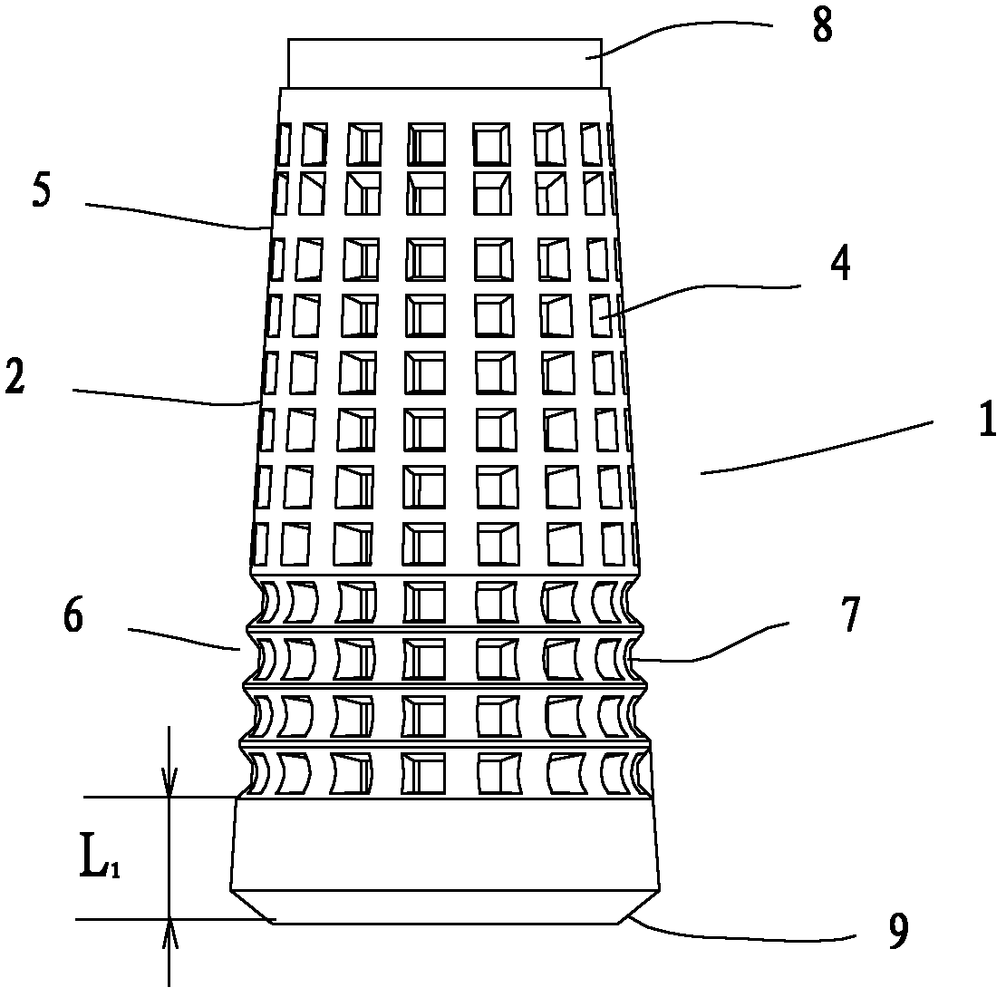 Spooling-free yarn-dyeing bobbin