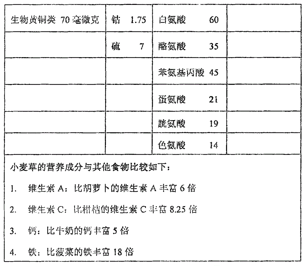 Wheatgrass golden brick like dried meat floss cakes and manufacture method thereof
