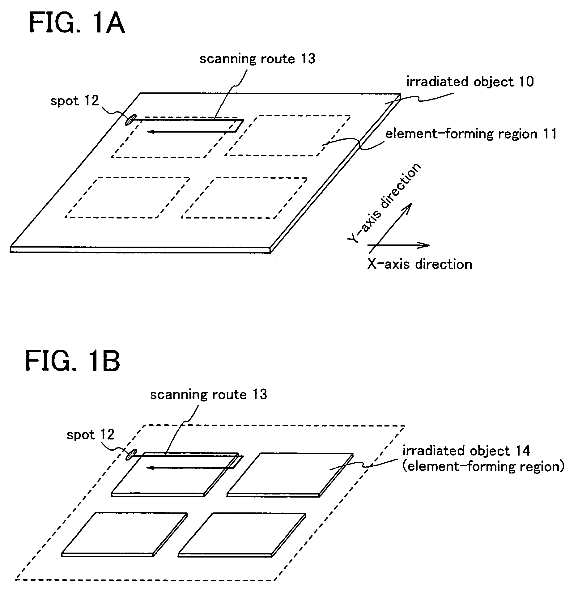 Method for manufacturing a semiconductor device where the scanning direction changes between regions during crystallization and process