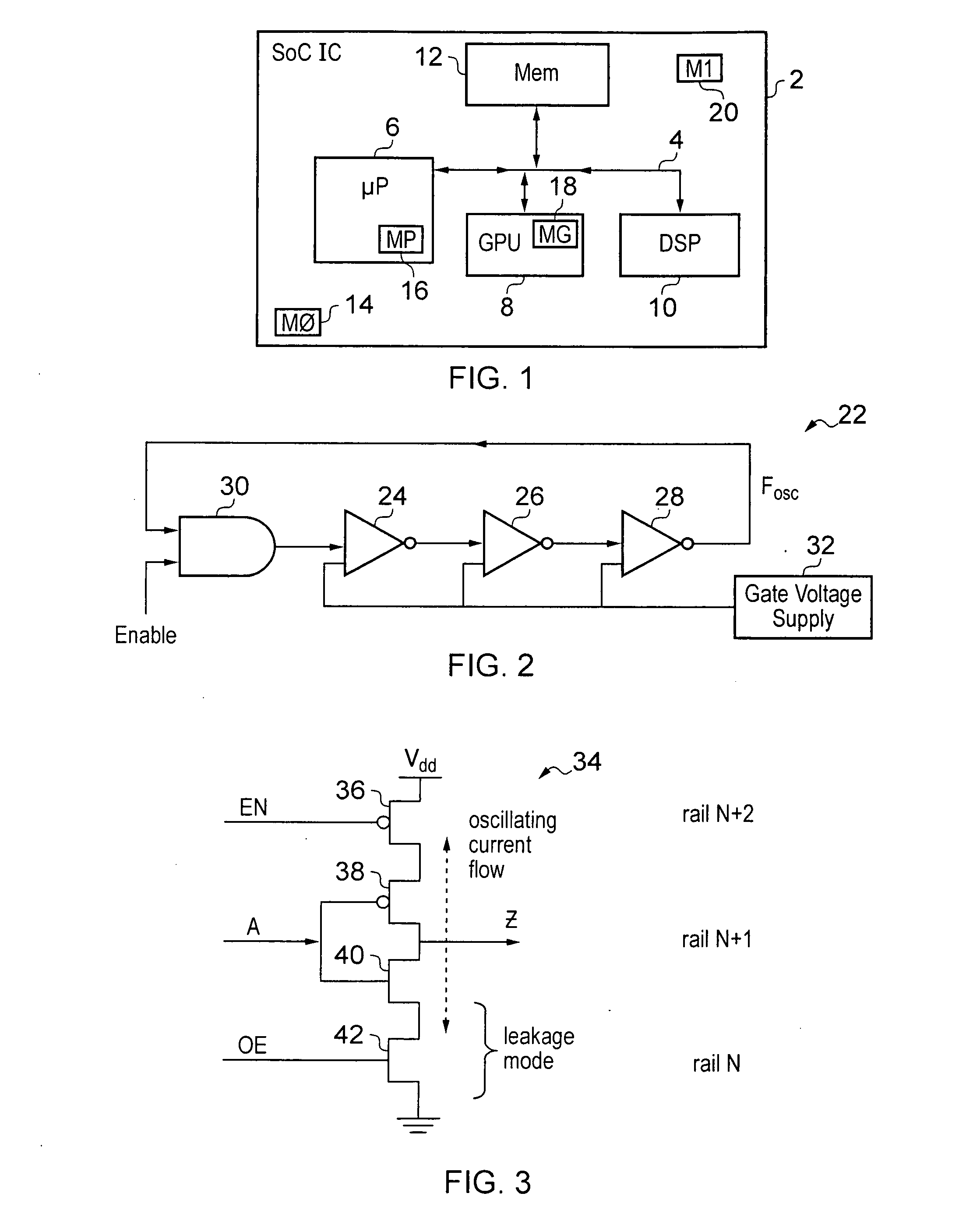 Operating parameter monitor for an integrated circuit