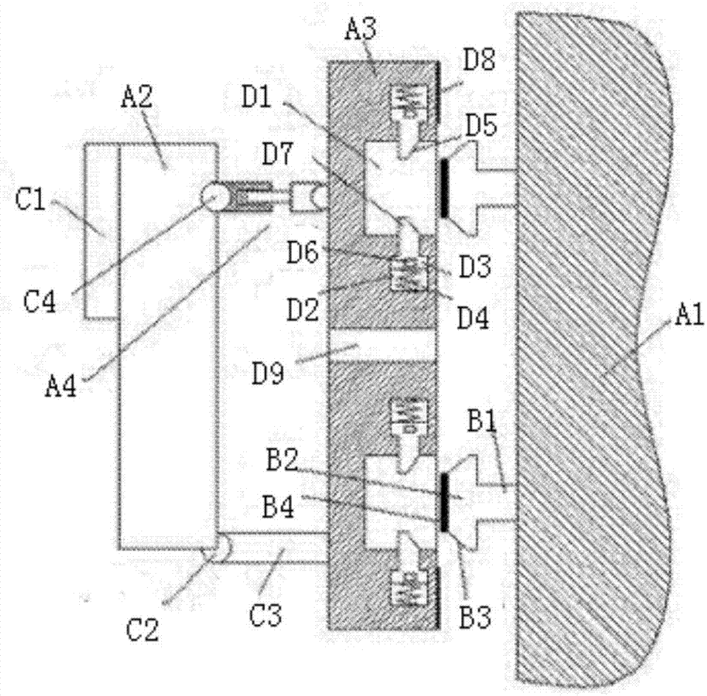 Novel electricity box overhauling assembly structure