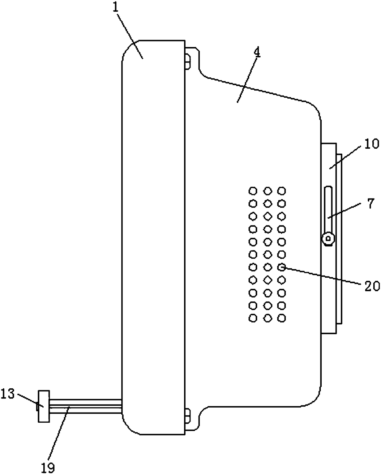 Odor cleaning device for public place