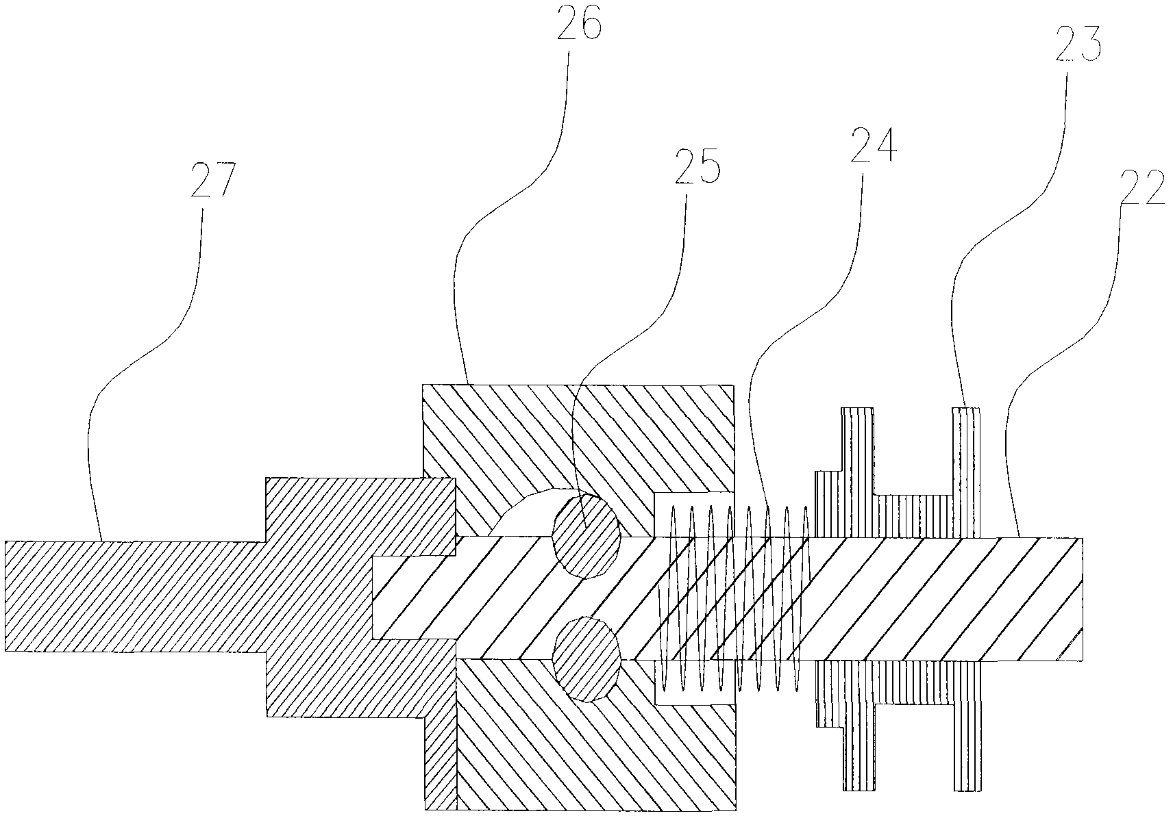 Integrated transmission case for electronically operated gate