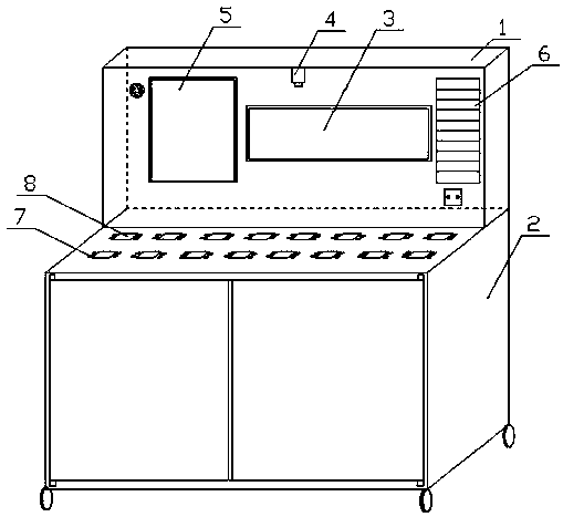 Multifunctional electrical experiment table and use method thereof