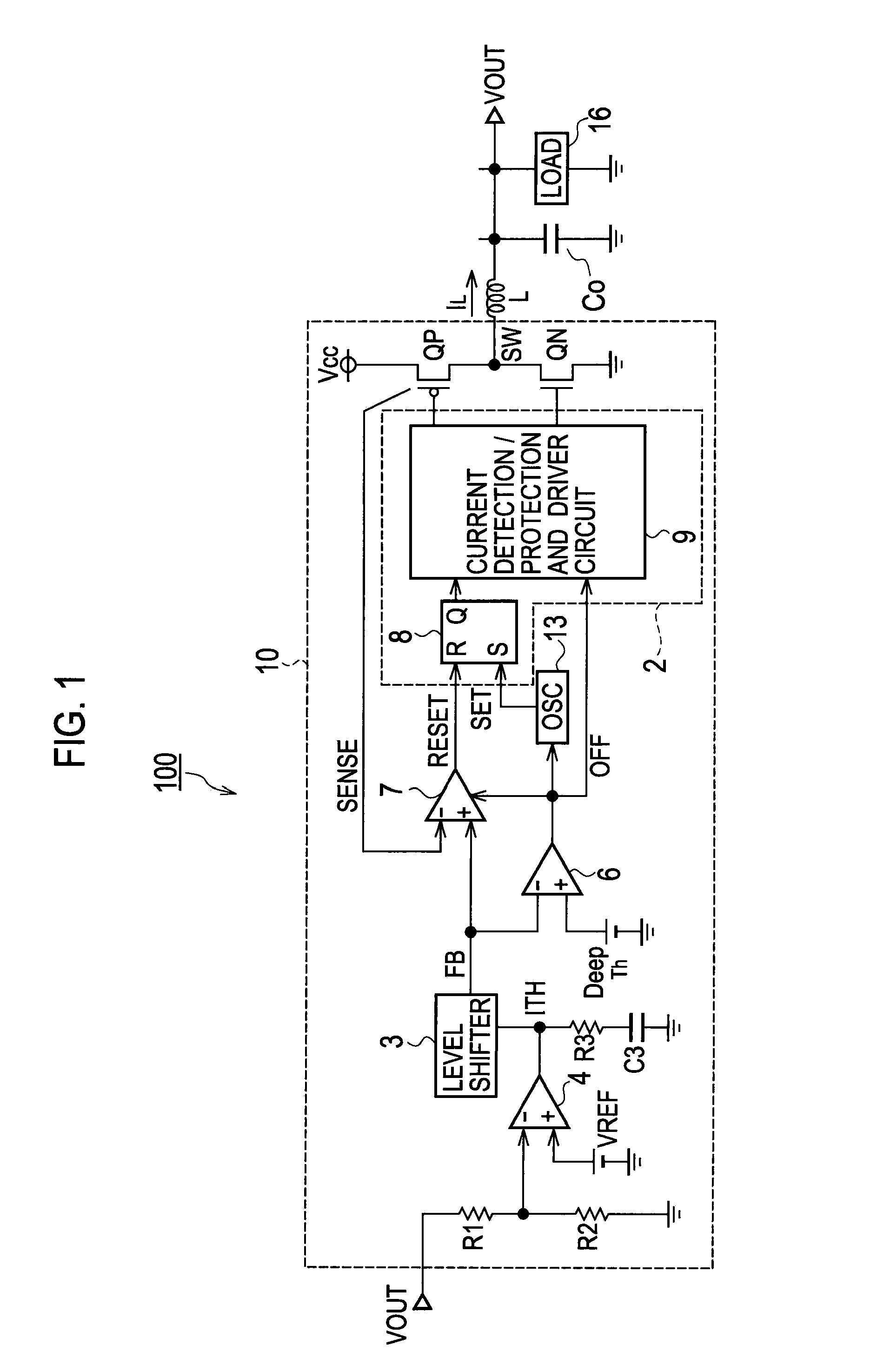 Switching power supply and portable device