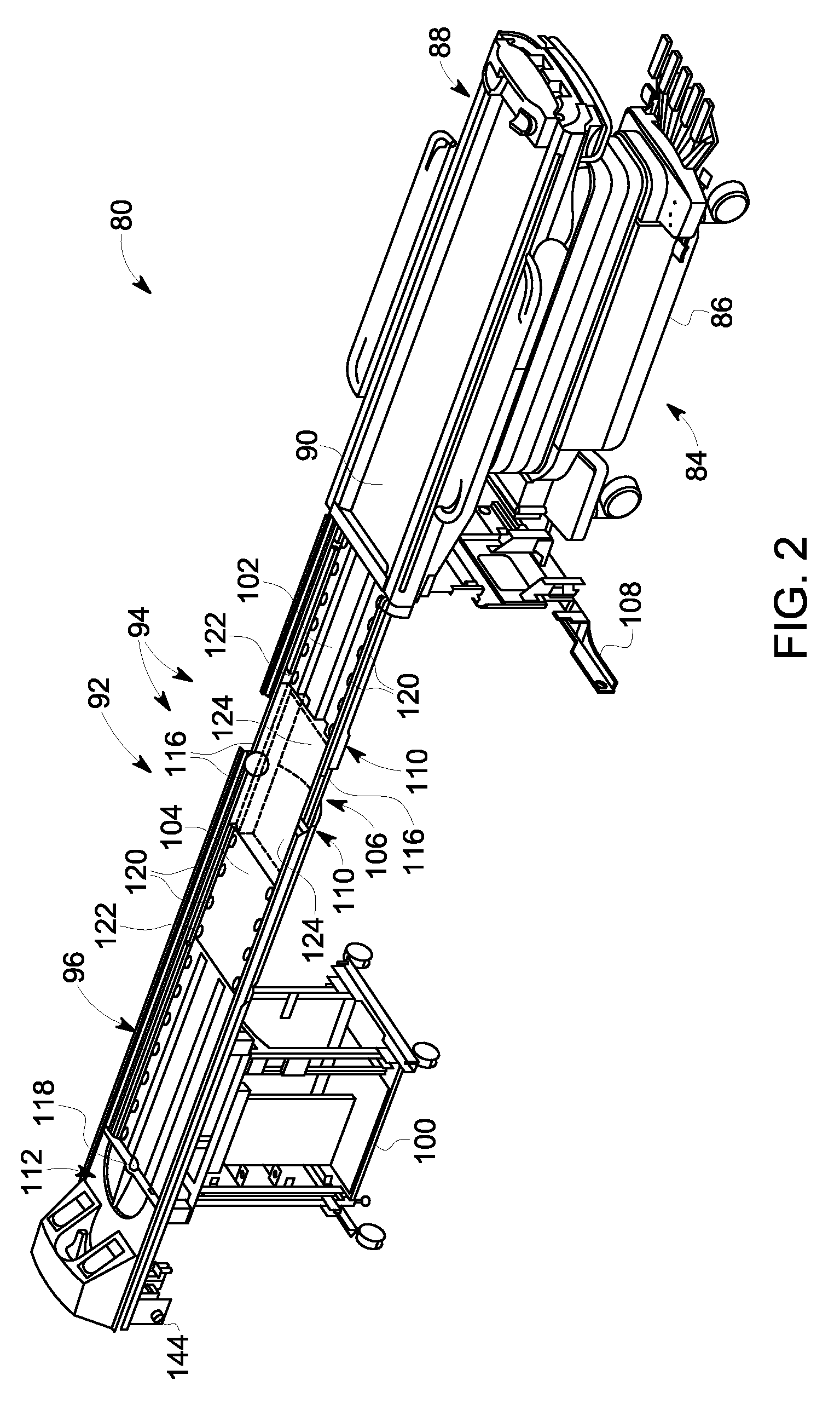 Surface stationary array coil structure for multi-modality imaging