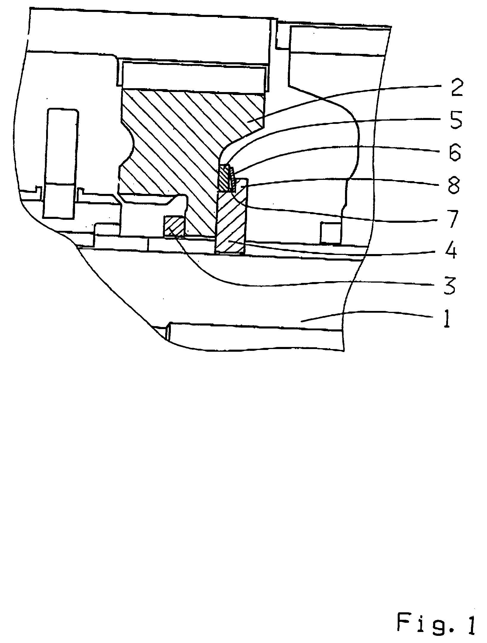 Device for reduction of axial movement of the main shaft gears in a transmission with at least two countershafts