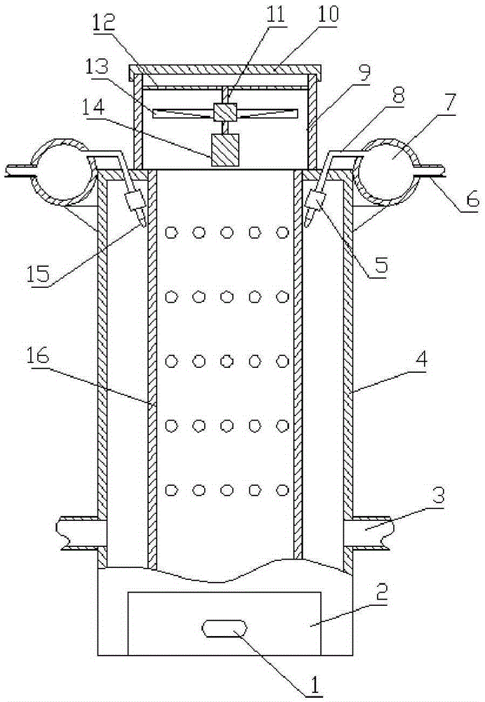 Spinning dust removing device