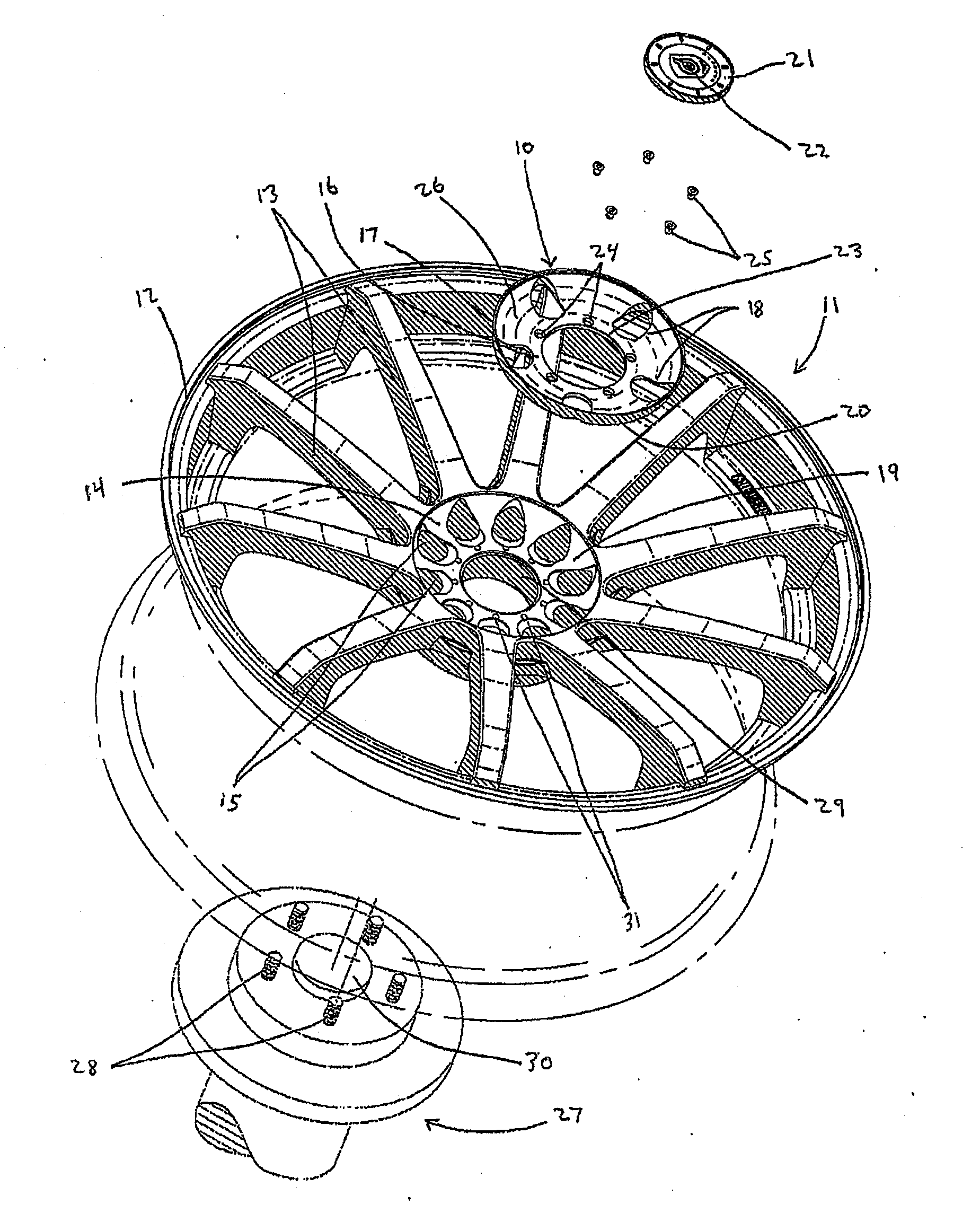 Direct bolt simulated cap