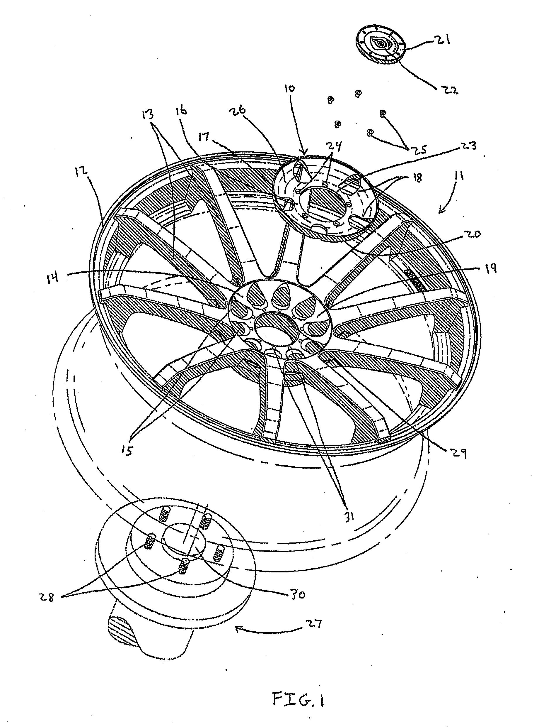 Direct bolt simulated cap