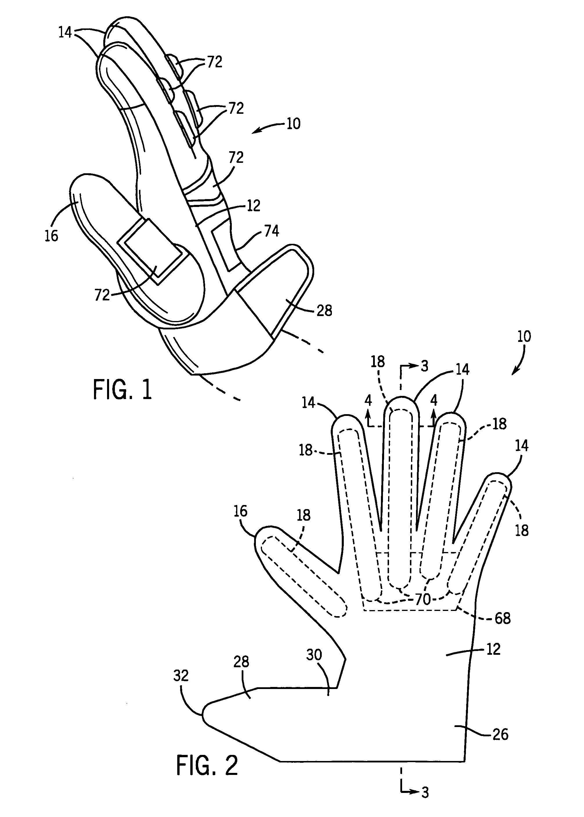 Football glove and method of use