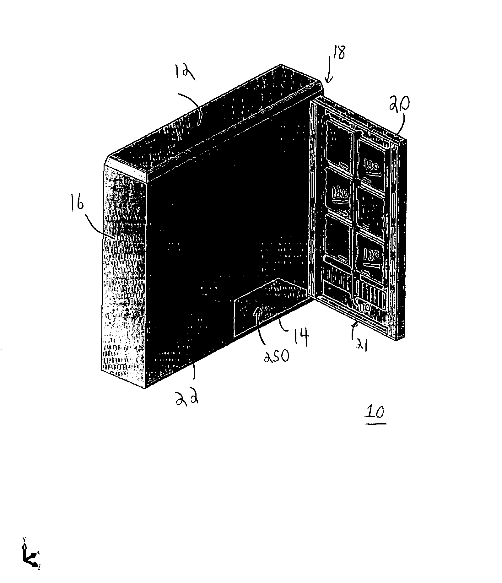 Inner door space communication assembly and a method for exchanging signals